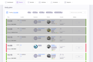The usefulness of Daily Plan from car rental sowtware RentSyst