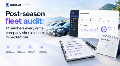 Post-season fleet audit: 12 numbers every rental company should check in September